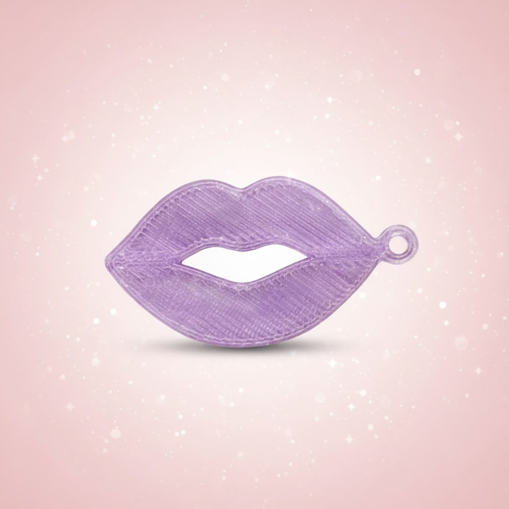 Pout keychain charm